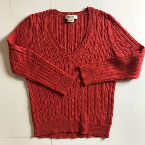 MICHAEL Michael Kors Orange Cable Knit Sweater